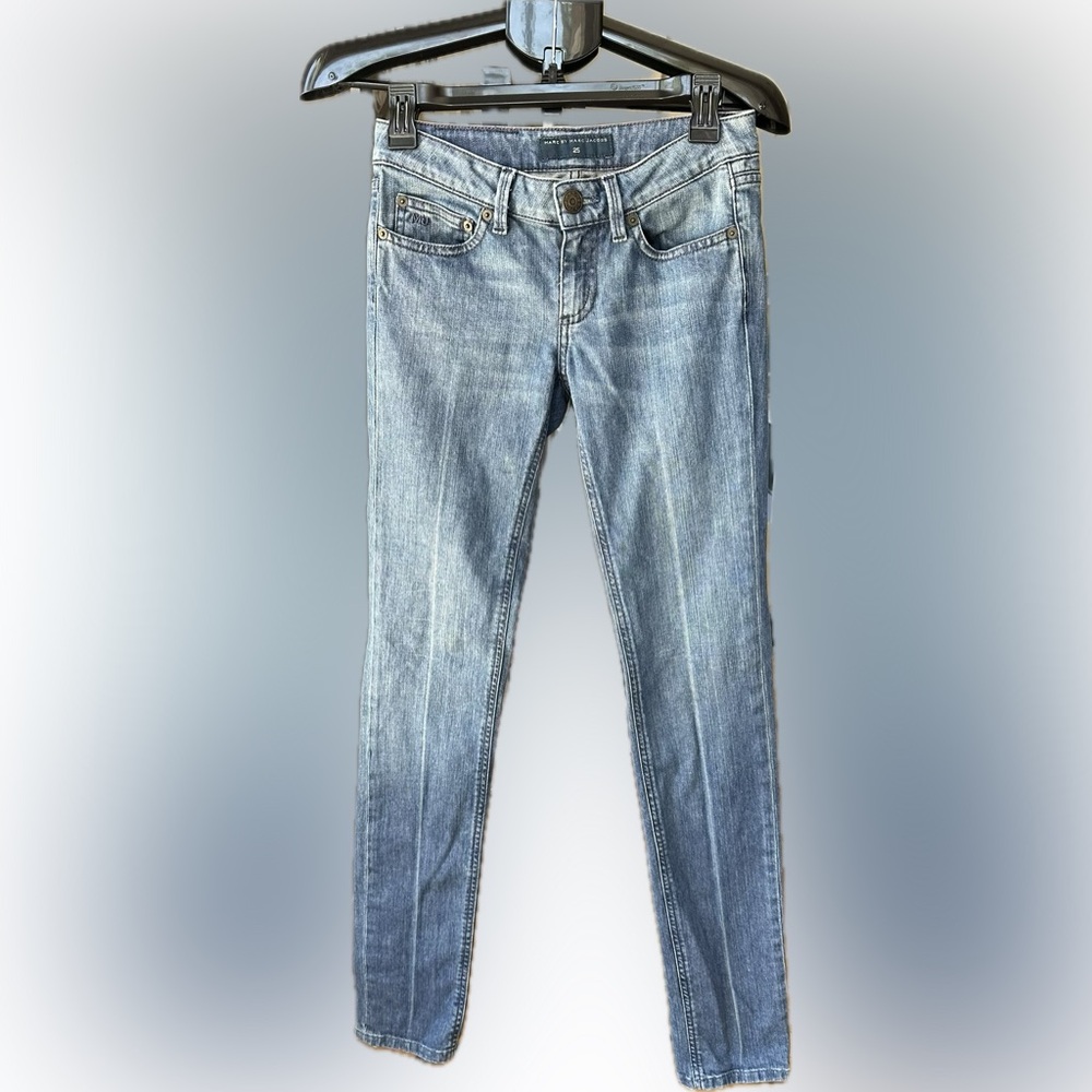 Marc By Marc Jacobs Blue Skinny Jeans with Modern Fade